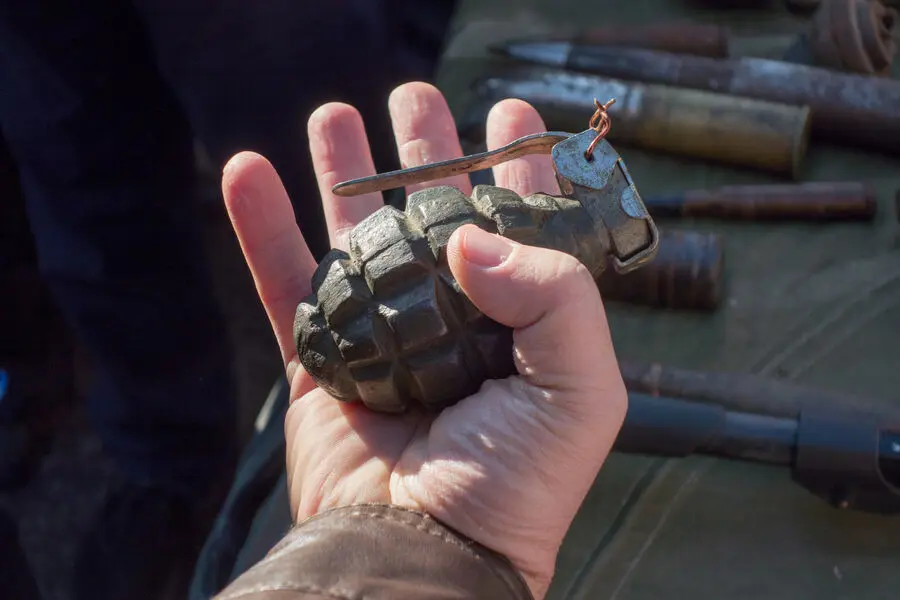 Ukrainian soldiers discover suspicious grenades with yellow powder inside resembling corn flour