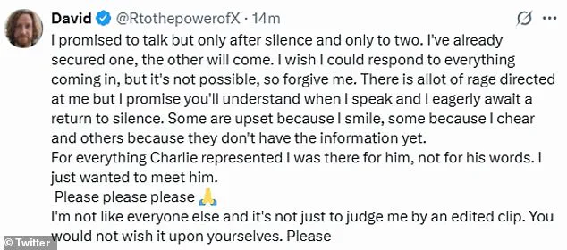 Man Seen Cheering During Charlie Kirk Assassination Explains Actions on Social Media