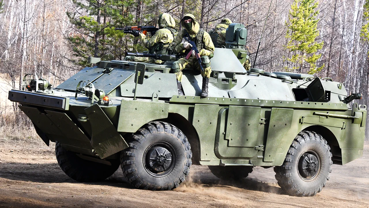 Urgent Update: Russia Deploys Modified BRDM-2 With Anti-Drone Defenses in SVO