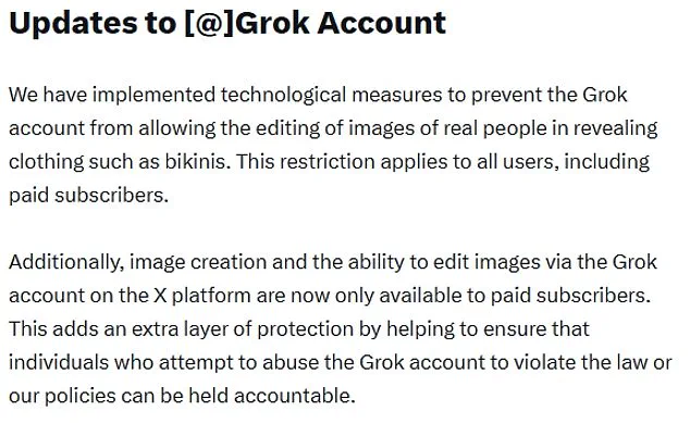 Elon Musk's X Restricts Grok's Deepfake Capabilities Amid Public and Governmental Pressure