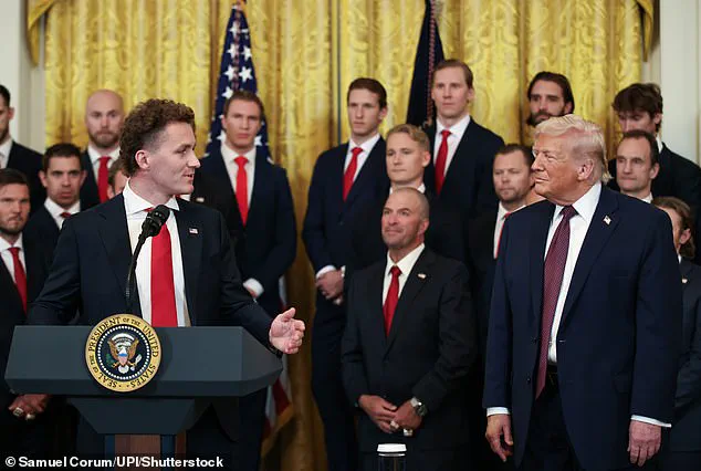 Bipartisan Celebration at White House as Trump Honors Florida Panthers, Mixing Flattery and Criticism