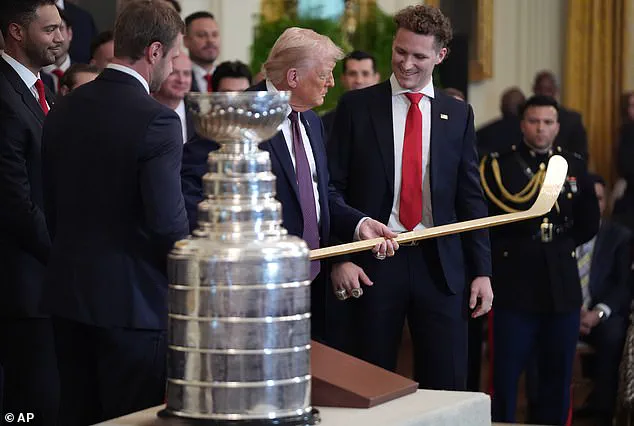 Bipartisan Celebration at White House as Trump Honors Florida Panthers, Mixing Flattery and Criticism