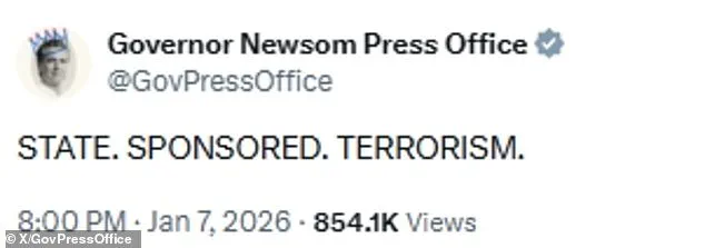 California Governor Gavin Newsom Retracts 'State-Sponsored Terrorism' Comment on ICE After Mother of Three's Death, Calls Remarks 'Unfortunate and Inflammatory' in Interview with Ben Shapiro