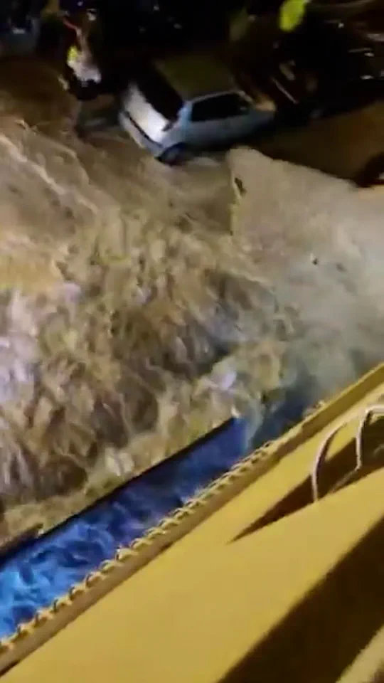 Tsunami-Style Storm Surge Floods Sicilian Streets as Storm Harry Batters Mediterranean