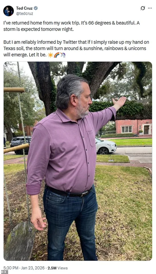 Ted Cruz Faces Renewed Scrutiny as Pre-Storm Travel Sparks Comparisons to Past Crisis Absences