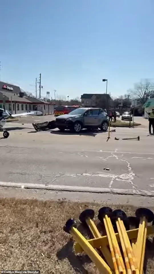 Miraculous Escape as Single-engine Plane Crashes at Busy Intersection in Gainesville, Georgia