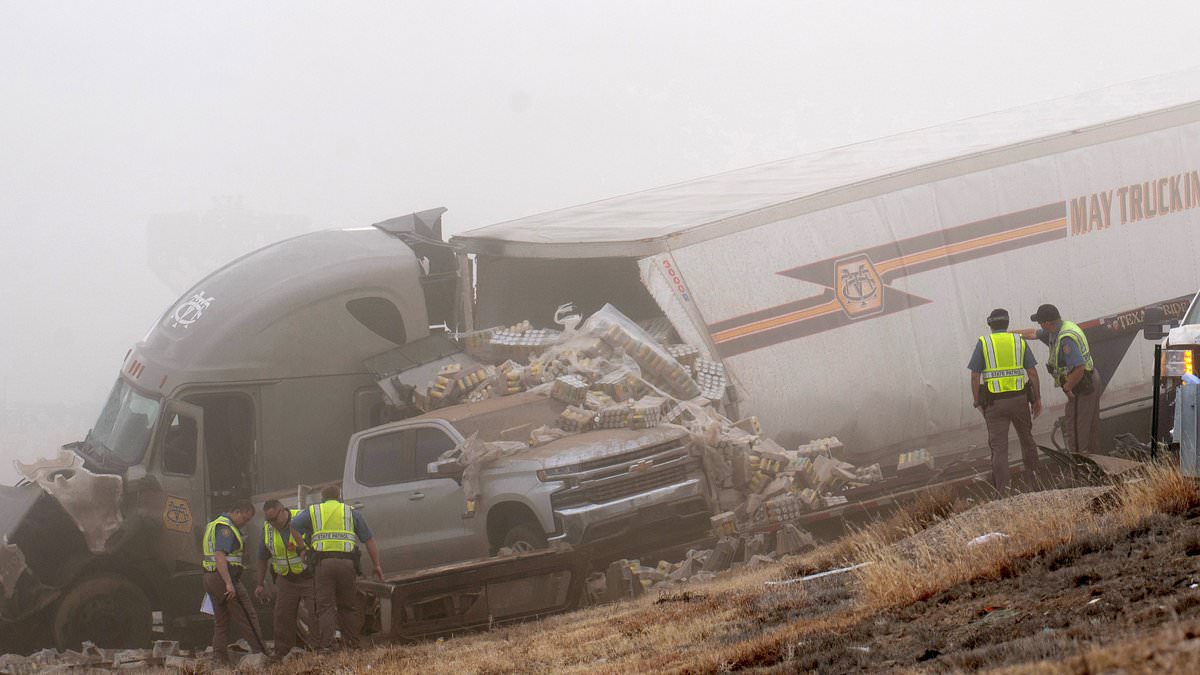 Colorado pileup kills five as blinding 'brown out' causes 30-car crash