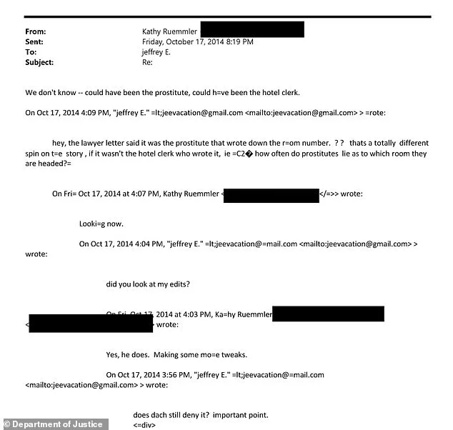 Former White House Counsel Exchanged Emails with Jeffrey Epstein About Secret Service Prostitution Scandal
