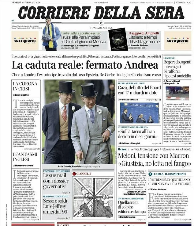 Historic Arrest of Andrew Mountbatten-Windsor Signals End of Royal Privilege