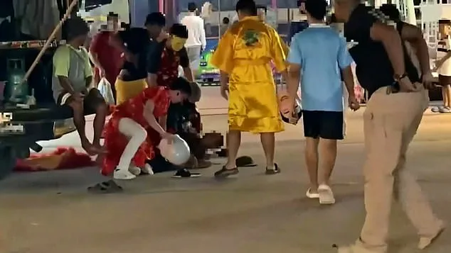 Thai Police Dazzle in Red Dragon Costume During Lunar New Year Art Theft Sting