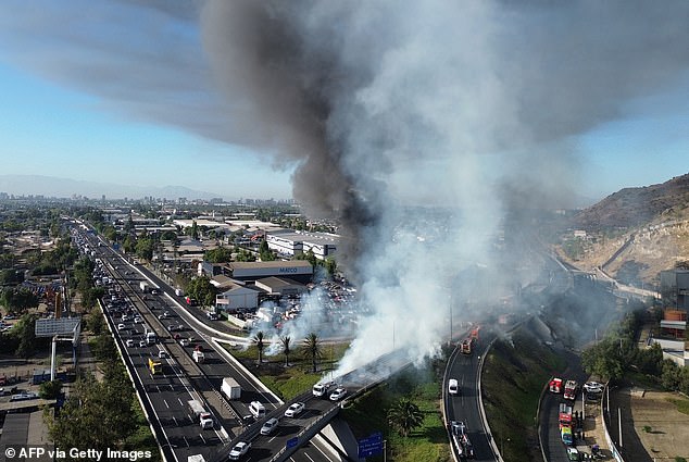 Gas Tanker Explosion in Santiago, Chile Claims Four Lives, Injures 17 in Deadly Highway Fire