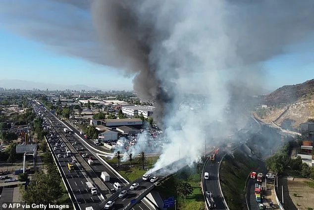 Gas Tanker Explosion in Santiago, Chile Claims Four Lives, Injures 17 in Deadly Highway Fire