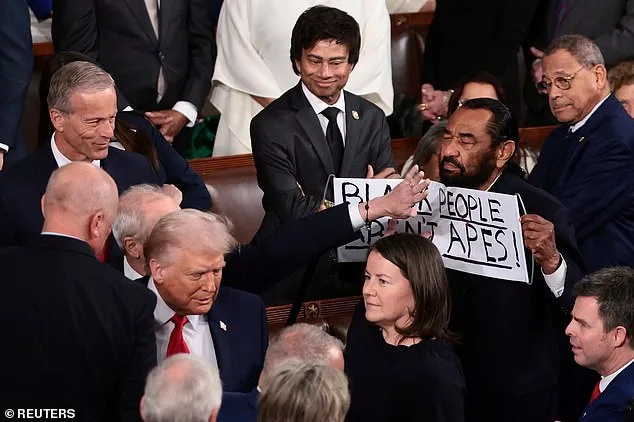 Texas Democrat Al Green Removed from House Chamber During Trump's State of the Union Over Protest Against AI-Generated Obama 'Ape' Video