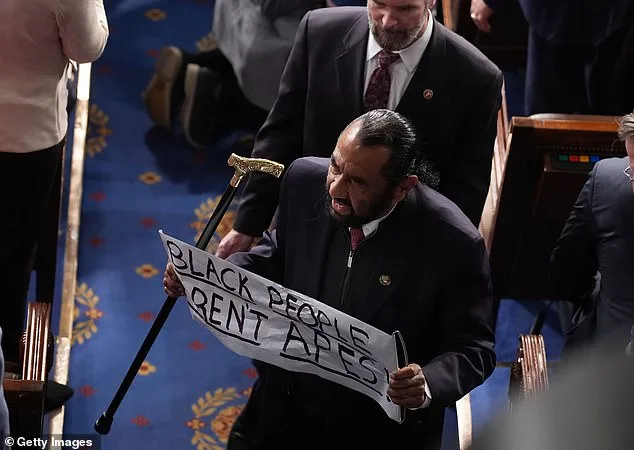 Texas Democrat Al Green Removed from House Chamber During Trump's State of the Union Over Protest Against AI-Generated Obama 'Ape' Video