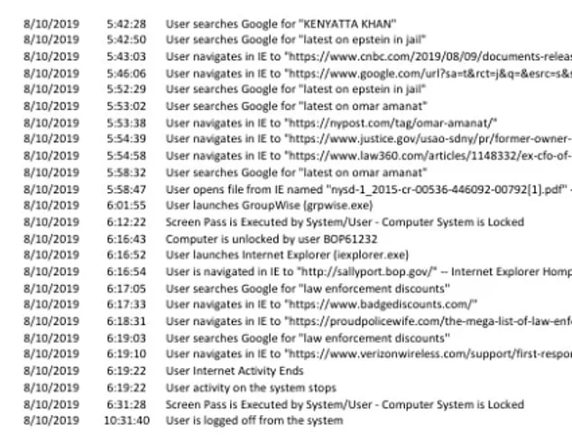 DOJ Discloses Tova Noel's Unusual Actions Before Epstein's Death, Raising Oversight Concerns