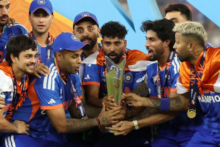 India's Cricket Team Celebrates Historic T20 World Cup Victory with Record-Breaking $14.24 Million Bonus from BCCI