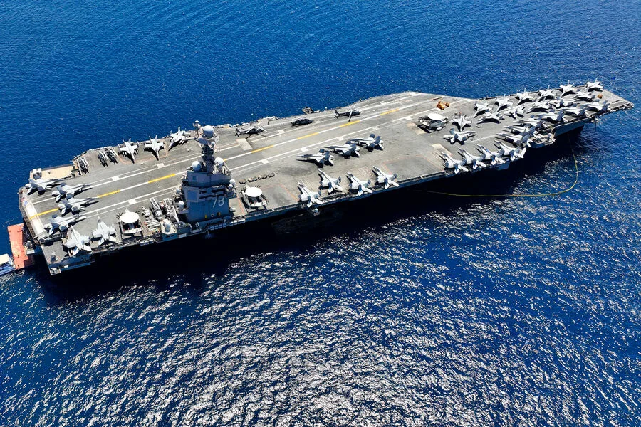 Fire on USS Gerald R. Ford Fully Contained; Two Sailors Injured in Laundry Room Blaze
