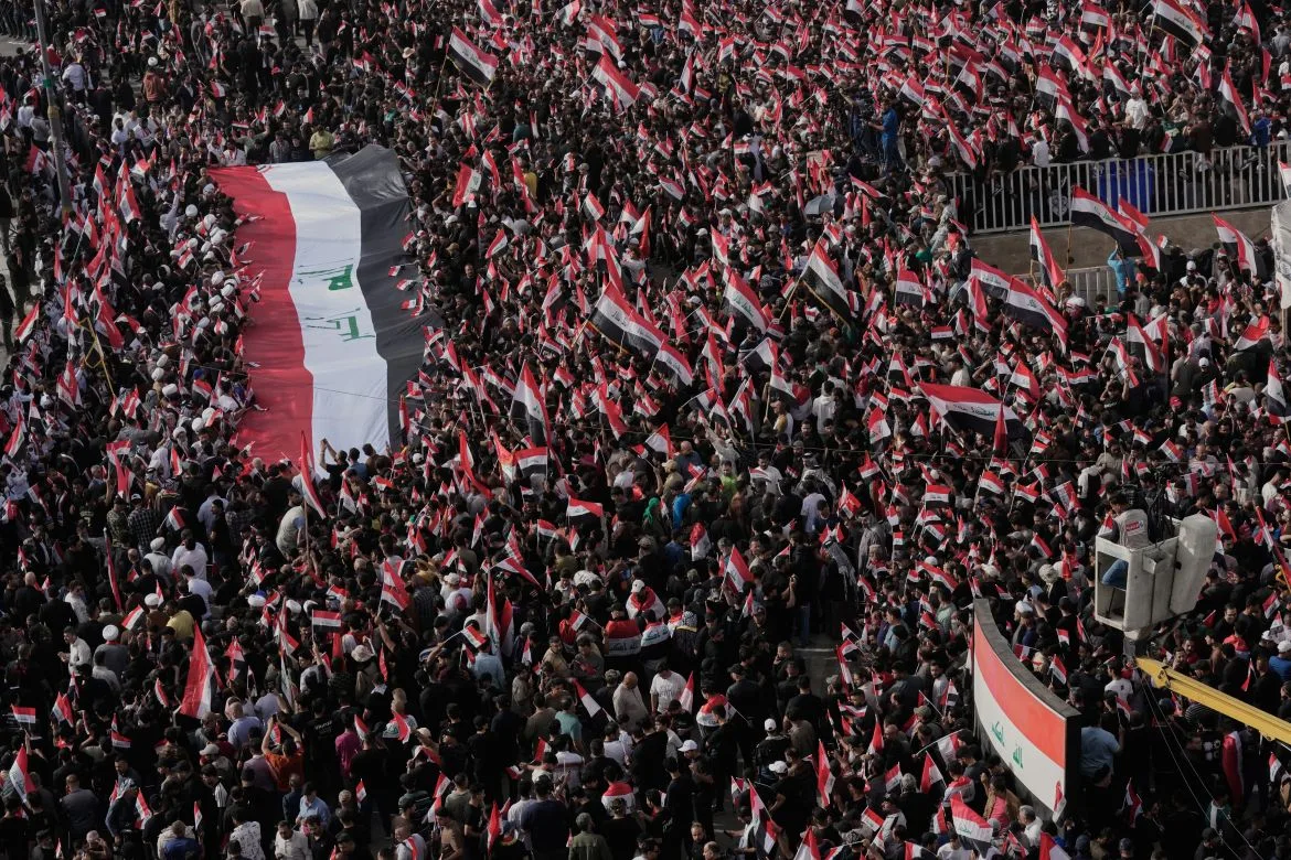 Thousands protest in Iraq against US-Israel-Iran conflict, rallying behind al-Sadr