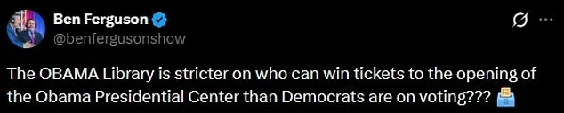 Hypocrisy Allegations Rise as Obama Museum Mandates ID for Entry