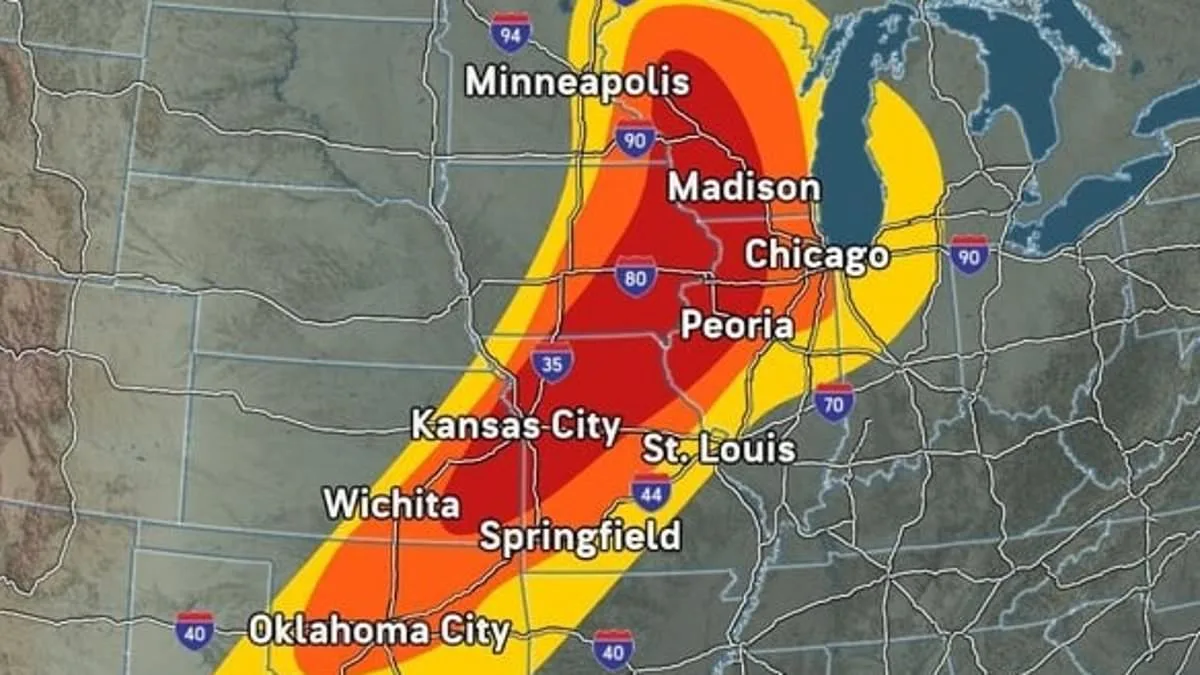 Midwest Storm System Brings Tornado Warnings to Millions