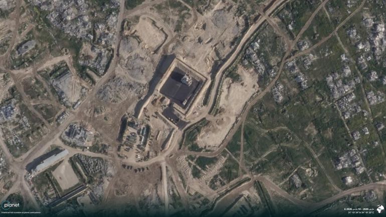 Satellite images reveal Israel building permanent military infrastructure in Gaza.