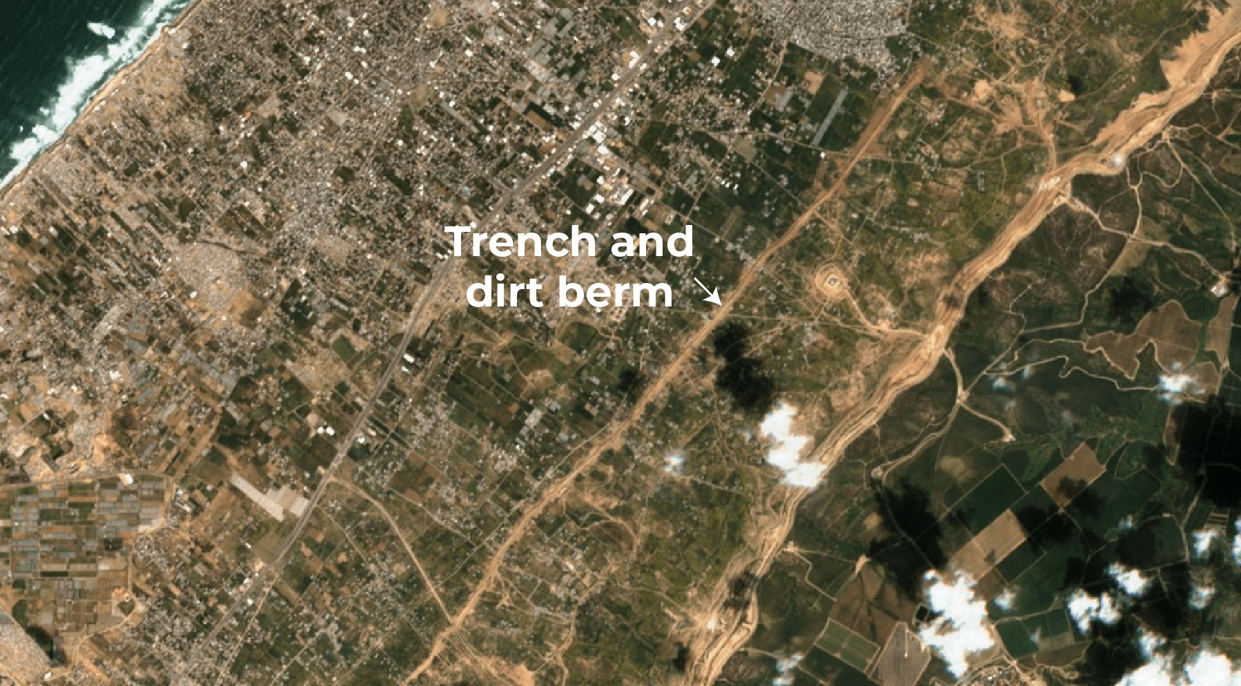 Satellite images reveal Israel building permanent military infrastructure in Gaza.