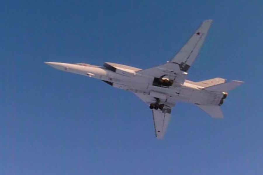 Russian Tu-22M3 bombers fly Baltic Sea as foreign jets intercept.