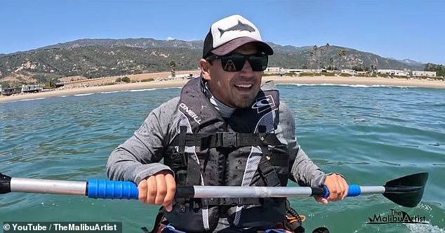 Great White Shark Bites Filmmaker's Camera During Malibu Kayaking Expedition