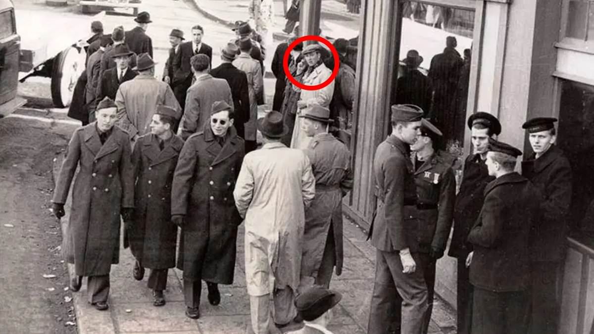 1943 Photo Sparks Time-Travel Debate Over Man Using Mobile Phone