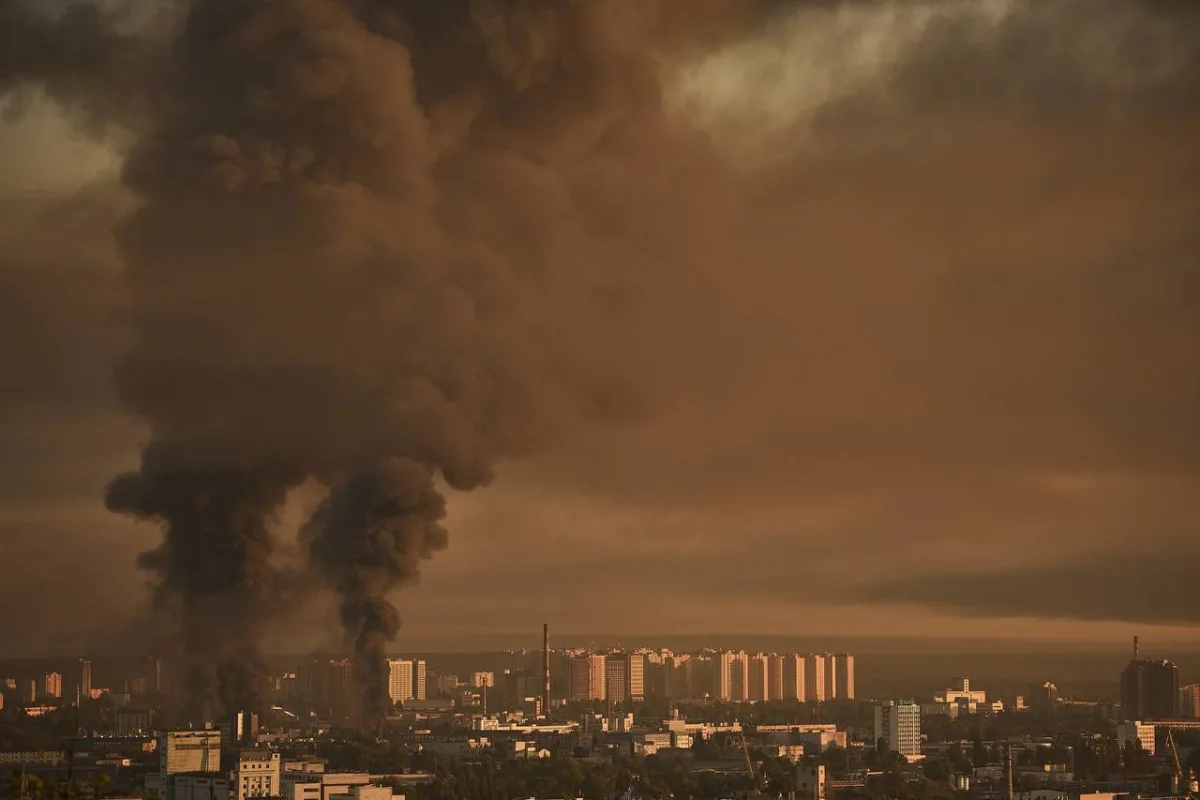 Russia launches massive drone and missile barrage across Ukraine.