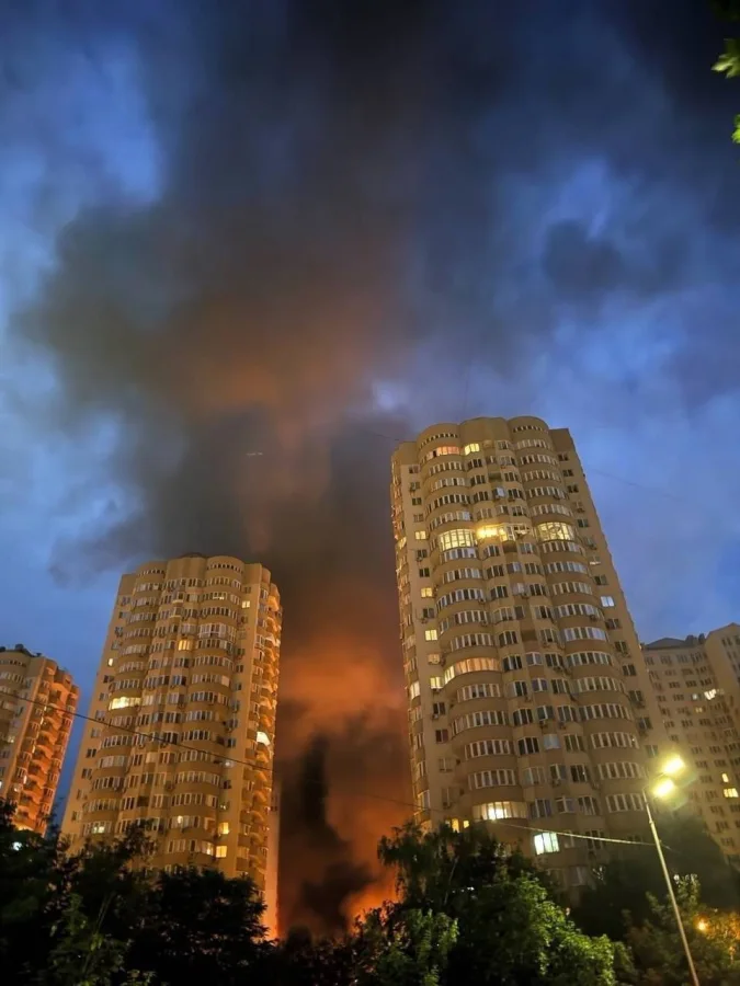Russia strikes Kyiv's defense industry with massive multi-domain barrage.