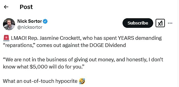 Democrat Congresswoman Sparks Outrage with 'Elitist' Reparations Comments