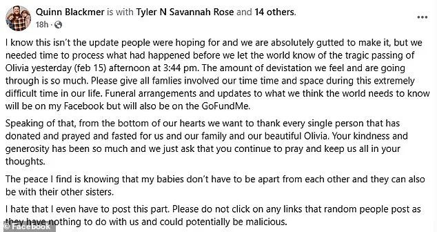 Olivia Blackmer: A Young Life Tragically Taken