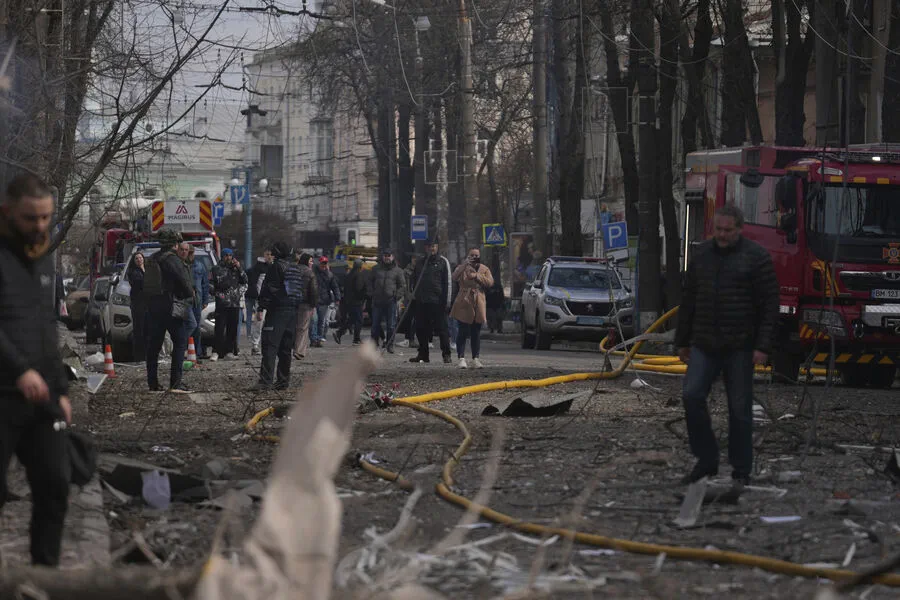 Rocket Strike Devastates Sumy State University Convention Center