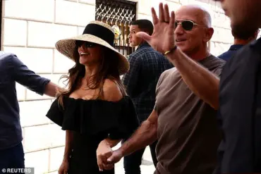 Exclusive: Jeff Bezos and Lauren Sanchez Make Rare Public Appearance in Venice Amid 'Wedding of the Century' Hype