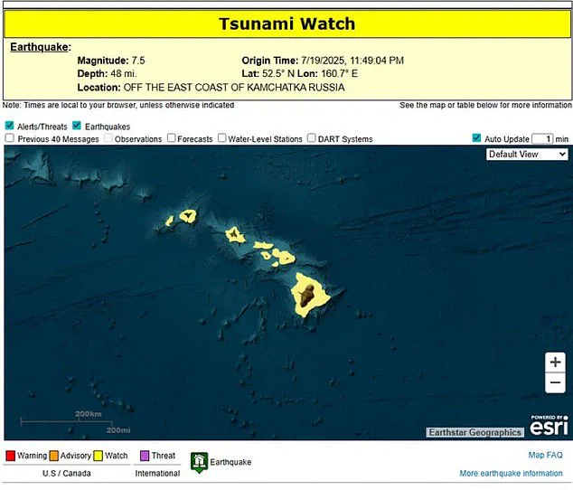 Hawaii's Emergency Systems Spring into Action Following 7.5 Earthquake, Public Informed of Tsunami Concerns