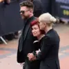 Sharon Osbourne Overcome with Grief as She Adds Flowers to Husband Ozzy's Tributes, Family by Her Side