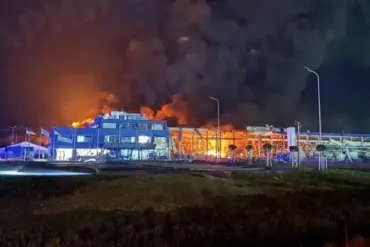 Fire at Industrial Facility in Ukraine's Zakarpattia Region Attributed to Missile and Drone Attacks, Raising Questions About Civilian Infrastructure Vulnerability