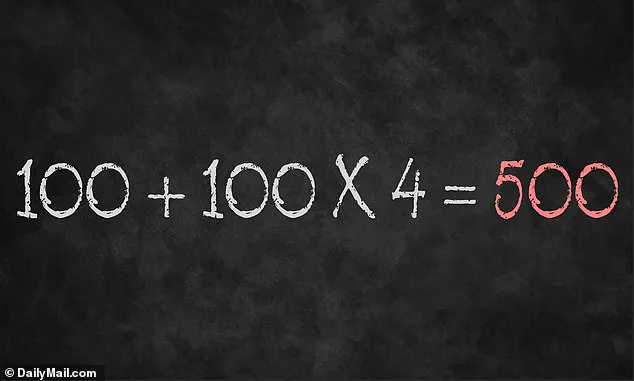 Viral Equation 100 + 100 × 4 Ignites Global Debate Over Simple Math
